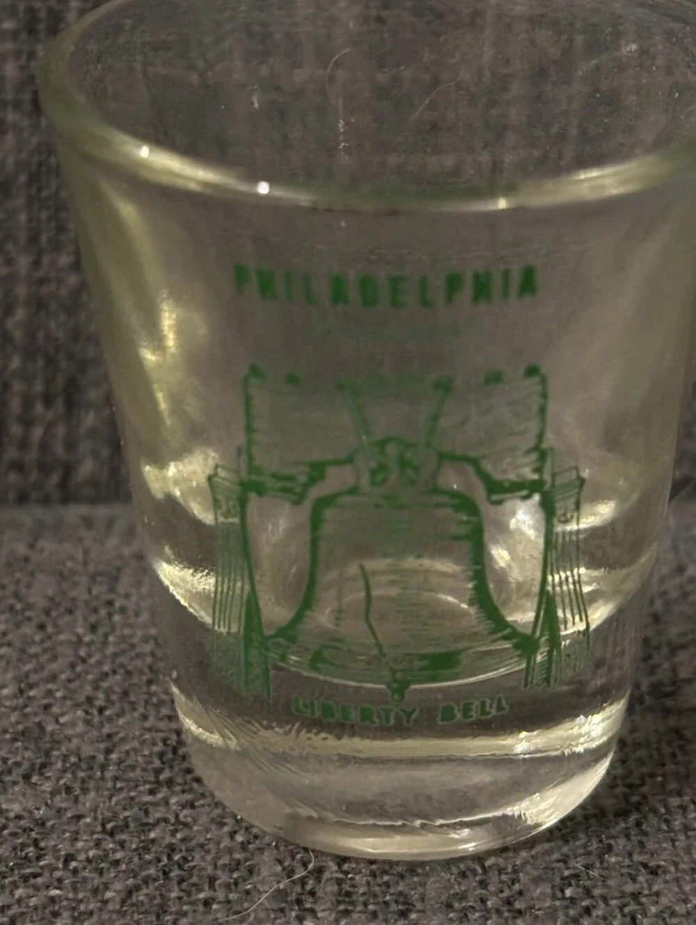 Philadelphia Liberty Bell Shot Glass Good Condition